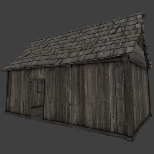 Wooden Hut (Low Poly + LoD) preview image